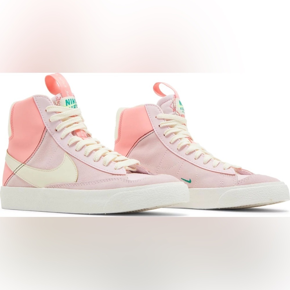 Nike Blazer Mid '77 High Top Shoes SE GS Dance Pink Foam Big Kid - Picture 2 of 9